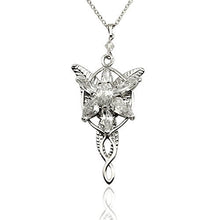 Carica l&#39;immagine nel visualizzatore di Gallery, Pall Ion Collana Argento Stella del vespro Il Signore degli Arwen-necklace - Ilgrandebazar