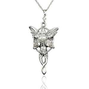 Pall Ion Collana Argento Stella del vespro Il Signore degli Arwen-necklace - Ilgrandebazar