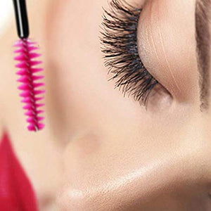 G2PLUS, 100 pennelli da ciglia per mascara, strumenti usa e Rosa Rossa + Nera - Ilgrandebazar