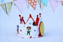 Carica l&#39;immagine nel visualizzatore di Gallery, Corona compleanno supereroi per bambini - Ilgrandebazar