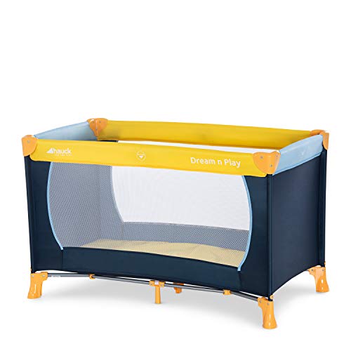 Hauck Dream N Play Lettino da Viaggio per Neonati e (Giallo/ Blu/ Navy) - Ilgrandebazar