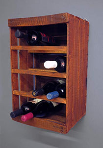 Cassetta in legno portabottiglie vintage <> Mensola cantinetta upcycling... - Ilgrandebazar