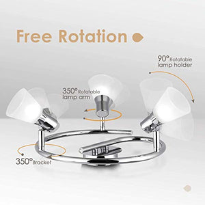 Albrillo Faretti LED da Soffitto Orientabili - 3 Lampadine G9 5 3 faretti