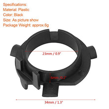 Carica l&#39;immagine nel visualizzatore di Gallery, 1 paio di adattatori per lampadine fari a LED H7 (nero). normal - Ilgrandebazar