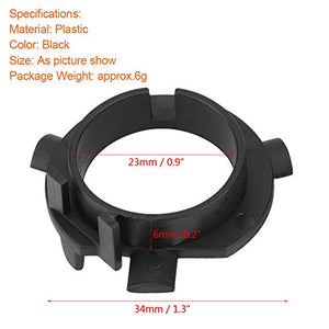 1 paio di adattatori per lampadine fari a LED H7 (nero). normal - Ilgrandebazar