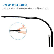 Carica l&#39;immagine nel visualizzatore di Gallery, NICREW Luce Acquario Ultrasottile, Mini Lampada con 24 LEDs Nero