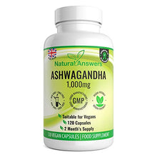 Carica l'immagine nel visualizzatore di Gallery, Ashwagandha, Supplemento naturale, 1000mg