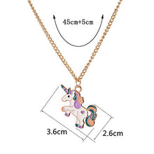 Carica l'immagine nel visualizzatore di Gallery, Collana per Bambini Unicorno Ragazze Rainbow Cloud Gioielli Regalo di... - Ilgrandebazar