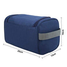 Carica l&#39;immagine nel visualizzatore di Gallery, Beauty Case da Viaggio Uomo Donna Borsa Toilette Appendere Blu