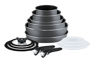 Lagostina Ingenio Essential Batteria di Pentole, 2 x Manico 14 Pezzi - Ilgrandebazar
