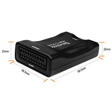 Carica l&#39;immagine nel visualizzatore di Gallery, Ozvavzk Convertitore HDMI a SCART Adattatore Composito Video HD Audio Stereo... - Ilgrandebazar