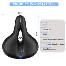 Carica l'immagine nel visualizzatore di Gallery, OKBONN Sella Bici,Sedile Bicicletta Ergonomica Comoda Impermeabile con Molla...