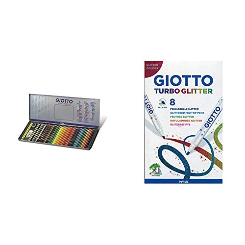 Giotto 237500 - Supermina Scatola di Metallo da 50 Pezzi, multicolore &...