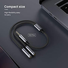 Carica l&#39;immagine nel visualizzatore di Gallery, Sdoppiatore Cuffie Audio Splitter, aux Adattatore Stereo Maschio 3,5...