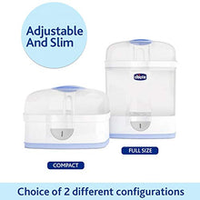 Carica l&#39;immagine nel visualizzatore di Gallery, Chicco SterilNatural Sterilizzatore 2 in 1, Per 6 Biberon di 330 ml, Bianco