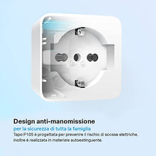 Carica l&#39;immagine nel visualizzatore di Gallery, [Nuovo] TP-Link Tapo P105 Presa Smart Italiana, WiFi Intelligente Smart Plug, Controllo Vocale, Compatibile con Alexa e Google Home, Controllo Remoto Tramite APP Tapo, Bianco