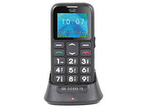 Trevi SICURO 10 Telefono Cellulare per Anziani con Tasti Grandi, Nero - Ilgrandebazar