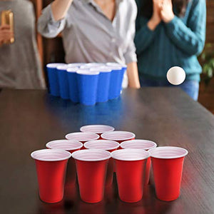 Bicchieri di birra Pong, 100 American Beer Pong tazze 100 Tazze + 10 Palline - Ilgrandebazar