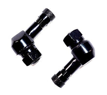 Carica l&#39;immagine nel visualizzatore di Gallery, 2 x Moto Valvola angolare in alluminio nero 8,3 mm valvole valvola ad angolo