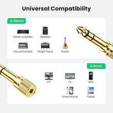 Carica l'immagine nel visualizzatore di Gallery, UGREEN 2 Pack Adattatore Jack 6,35 mm a 3,5 Connettori Stereo Placcato in... - Ilgrandebazar