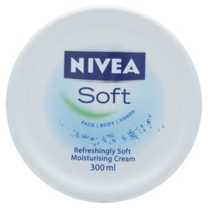 Nivea Soft Crema Idratante Rinfrescante Viso Corpo e Mani, 300 ml - Ilgrandebazar