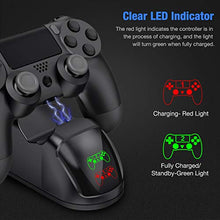 Carica l&#39;immagine nel visualizzatore di Gallery, BEBONCOOL PS4 Controller Charger con LED Cavo USB Doppia Stazione di...