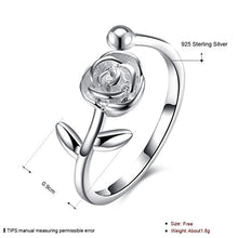 Carica l&#39;immagine nel visualizzatore di Gallery, Hmilydyk - Anello di fidanzamento classico in argento Sterling 925, da... - Ilgrandebazar