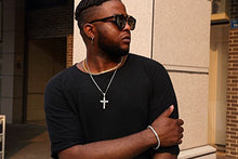 Carica l&#39;immagine nel visualizzatore di Gallery, Mcsays gioiello hip-hop, catena dorata a maglia cubana con ciondolo a Silver - Ilgrandebazar