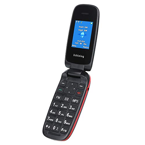Ushining Telefono Cellulare, Cellulare per Anziani con Tasti Nero - Ilgrandebazar