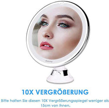 Carica l&#39;immagine nel visualizzatore di Gallery, Auxmir Specchio Ingranditore 10X da 6,5 Pollici Trucco Illuminato...