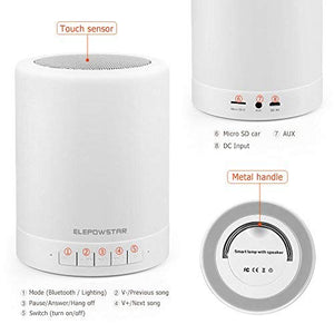 Lampada Altoparlante Bluetooth, ELEPOWSTAR da Comodino Touch...
