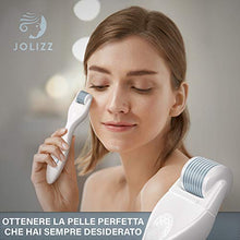 Carica l&#39;immagine nel visualizzatore di Gallery, Jolizz Dermaroller - Strumento per Microdermabrasione con 4 Testine 0.25mm... - Ilgrandebazar