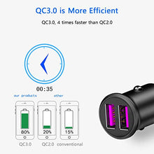 Carica l'immagine nel visualizzatore di Gallery, Blsyetec Caricabatterie Auto, Doppia QC 3.0 36W/7.2A USB Nero