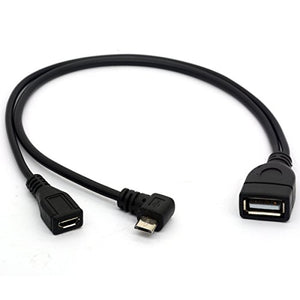 Cavo per splitter a Y USB Micro angolato OTG Power Enhancer 2.0... - Ilgrandebazar