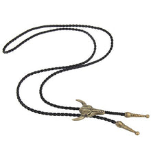 Carica l&#39;immagine nel visualizzatore di Gallery, JOYMIAO Gioielli della Collana Cravatta in Pelle da Uomo Retrò Testa Di Toro - Ilgrandebazar