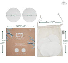 Carica l&#39;immagine nel visualizzatore di Gallery, Soul Projekt 10 x Dischetti struccanti riutilizzabili Bambù Cotone Lavabili,... - Ilgrandebazar