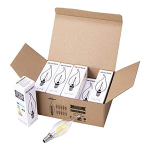 10-pezzi Lampadina Filamento LED Candela fiamma - Casquillo E14 - Potenza 4W... - Ilgrandebazar