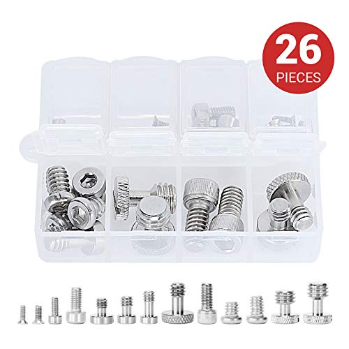SMALLRIG Camera Screws Viti per Telecamera, Set di (1/4, 3/8, M2, M2.5,...