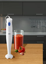 Carica l&#39;immagine nel visualizzatore di Gallery, Braun Frullatore a Immersione MQ10.001PWH + Bicchiere graduato 600ml, Minipimer Leggero, Sistema EasyTwist per cambiare facilmente accessorio, Tecnologia Splash Control niente schizzi