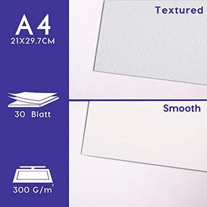 Blocco Acquerello, Gifort A4 (21 x 29.7 cm) Carta Acquerello 30 Fogli con 3... - Ilgrandebazar