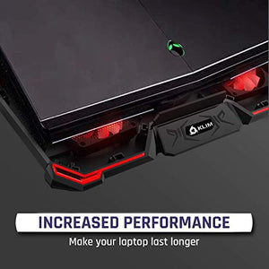 KLIM™ Cyclone - Base di Raffreddamento PC Portatile + Laptop Stand con Rosso