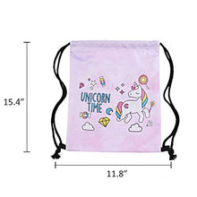 Carica l&#39;immagine nel visualizzatore di Gallery, Amycute 2 pcs Unicorno Regali per Ragazze, sacche sportive unicorno +...