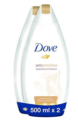 Dove Bagnoschiuma Setificante - Pacco da 2 x 500 ml