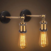 Carica l&#39;immagine nel visualizzatore di Gallery, Lampade da parete, E27 Vintage Applique parete Interno Regolabile Testa...