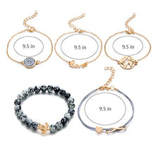 Carica l&#39;immagine nel visualizzatore di Gallery, Braccialetto Set di Gioielli, Dsaren Regolabile Bracciale a Mappa E Tartaruga - Ilgrandebazar