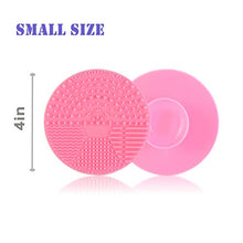 Carica l&#39;immagine nel visualizzatore di Gallery, Tappetino per la pulizia dei pennelli da trucco, Rosa di piccole dimensioni.