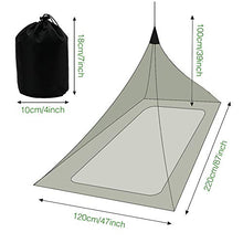 Carica l'immagine nel visualizzatore di Gallery, MAIKEHIGH Zanzariera per Campeggio Letto Singolo, Portatile Leggera e...