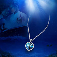 Carica l&#39;immagine nel visualizzatore di Gallery, VEECANS Collana Donna “Cuore dell&#39;Oceano” con Pendente Cuore Realizzata con...