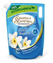 Carica l'immagine nel visualizzatore di Gallery, Spuma di Sciampagna Ecoricarica Ammorbidente Liquido Concentrato Fresco Puro, 60 Lavaggi, 1200 ml
