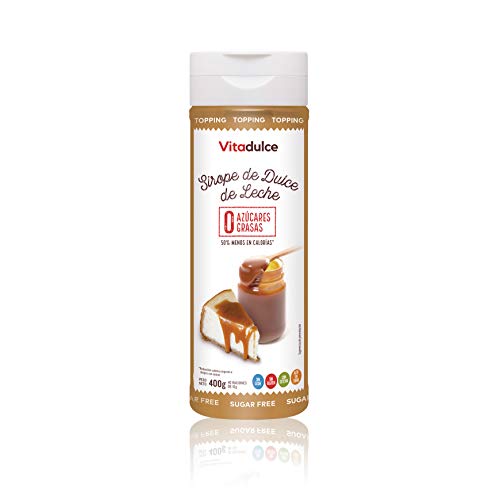 Sciroppo al dulce de leche senza zucchero, Topping 400 g (Confezione da 1)